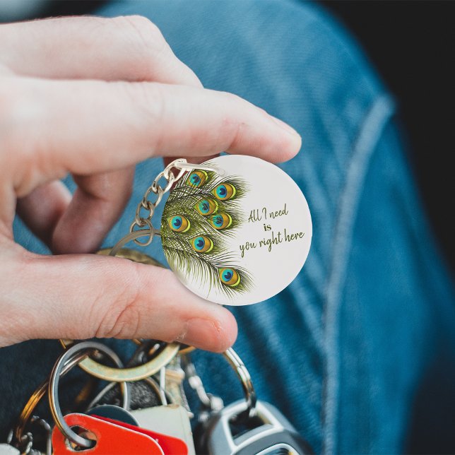 Custom Peacock Feather Schlüsselanhänger (Von Creator hochgeladen)