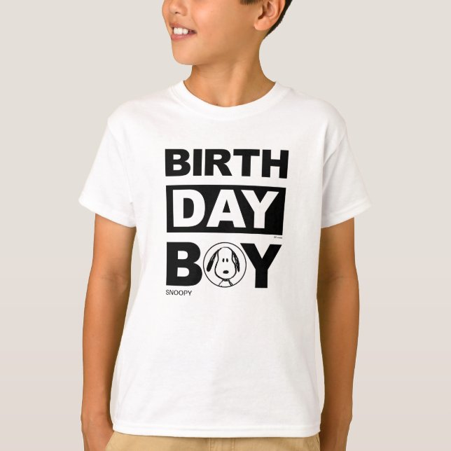 Custom Peanuts | Snoopy Birthday Boy T-Shirt (Vorderseite)