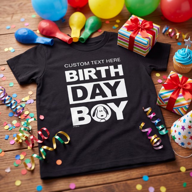 Custom Peanuts | Snoopy Birthday Boy Tri-Blend Shirt (Von Creator hochgeladen)
