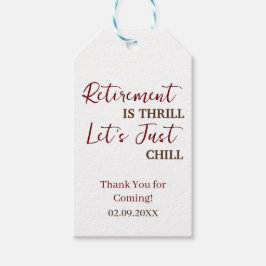 Custom Pension ist Thrill Let's Just Chill Funny Geschenkanhänger
