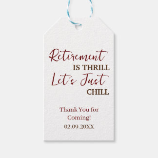 Custom Pension ist Thrill Let's Just Chill Funny Geschenkanhänger