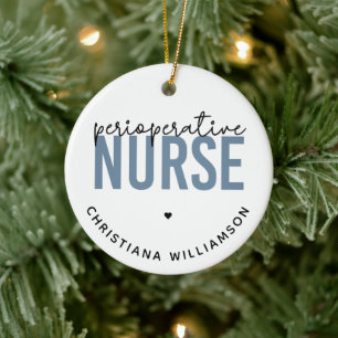 Custom Perioperative Nurse RN OR Nurse Gifts Keramik Ornament