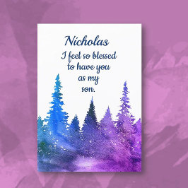 Custom, Personal Happy Birthday son card Karte