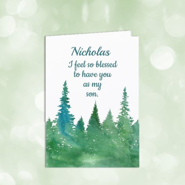 Custom, Personal Happy Birthday son card Karte (Von Creator hochgeladen)