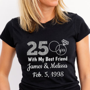 Custom & Personalisiert 25-jähriger T - Shirt