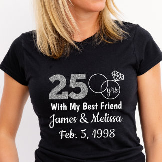 Custom & Personalisiert 25-jähriger T - Shirt