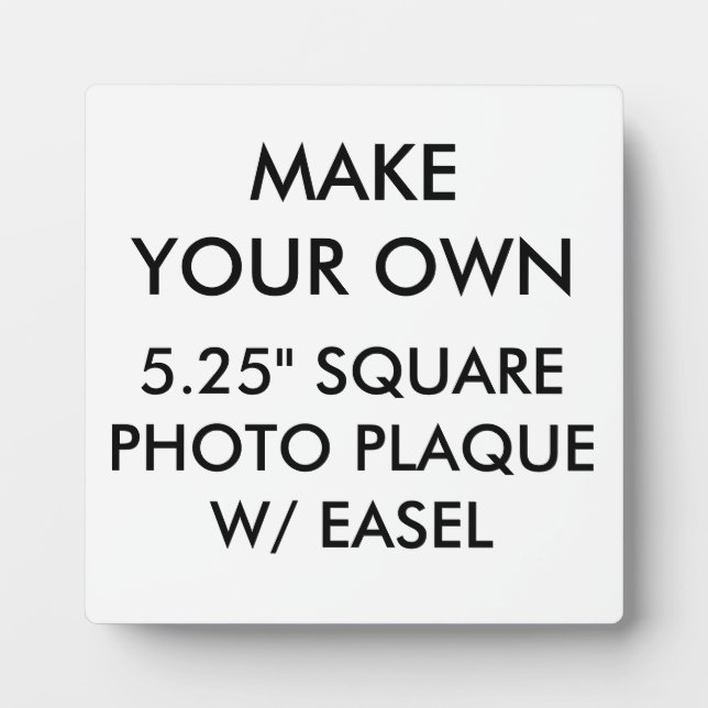 Custom Personalisiert 5,25" Square Foto Plaque Fotoplatte (Vorderseite)