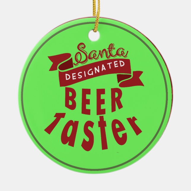 Custom Personalisiert Beer Lover Weihnachtsschmuck (Vorne)
