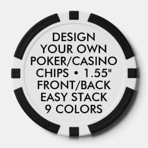Custom Personalisiert BLACK CASINO / POKER CHIPS
