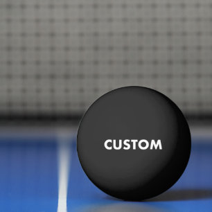 Custom Personalisiert BLACK Table Tennis Tischtennisball