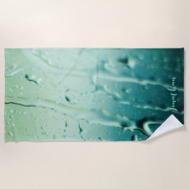 Custom Personalisiert Blue Raindrops Bachelorette Strandtuch