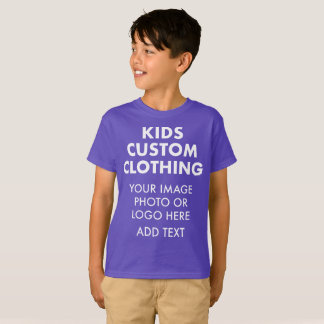 Custom Personalisiert BOY'S T - SHIRT - LILA