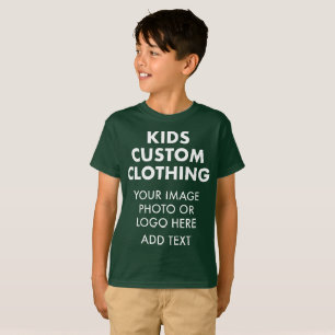Custom Personalisiert BOY'S T - SHIRT - WALD GRÜNE
