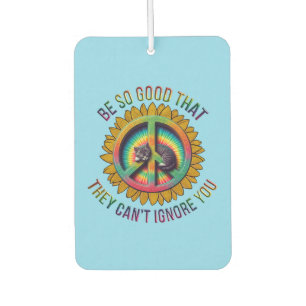 Custom Personalisiert Cat Peace Hippie Gefärbte Kr Autolufterfrischer
