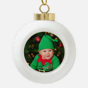 Custom Personalisiert Christmas Baby Foto Ornament