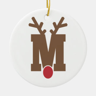 Custom Personalisiert Christmas Ornament Letter "M