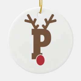 Custom Personalisiert Christmas Ornament Letter "P