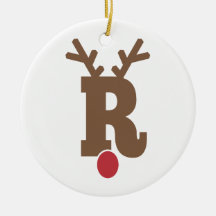 Custom Personalisiert Christmas Ornament Letter "R