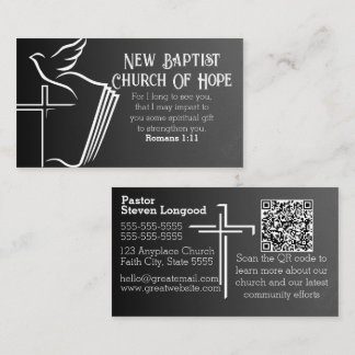 Custom Personalisiert Church Business Card Visitenkarte