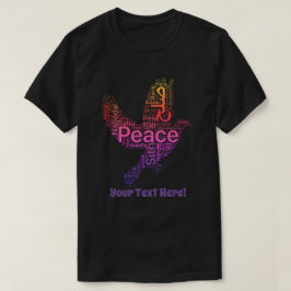 Custom Personalisiert Design Peace T - Shirt
