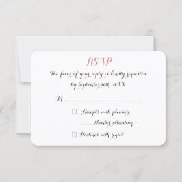 Custom Personalisiert Elegante Wedding UAWG Invite RSVP Karte