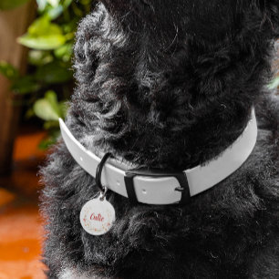 Custom Personalisiert Floral Dog Tag Wildblumen Haustiermarke