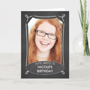 Custom Personalisiert Foto Geburtstagseinladung, C Einladung