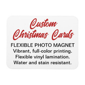 Custom Personalisiert Foto Magnet Weihnachtskarte