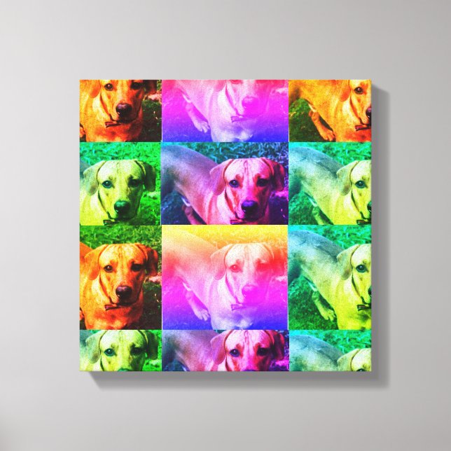 Custom Personalisiert Foto Pop Art Leinwand (Vorderseite)