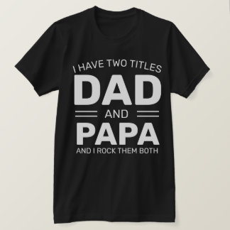 Custom Personalisiert Funny Vater Papa Vathetag T-Shirt