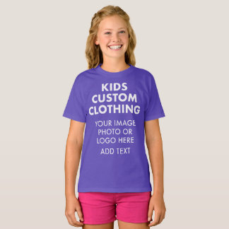 Custom Personalisiert GIRL'S T - SHIRT - LILA