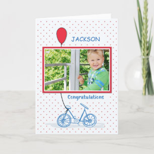 Custom Personalisiert Grandson und Foto Congratula Karte