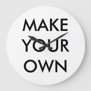 Custom Personalisiert Large 10,75" Round Wall Cloc Große Wanduhr