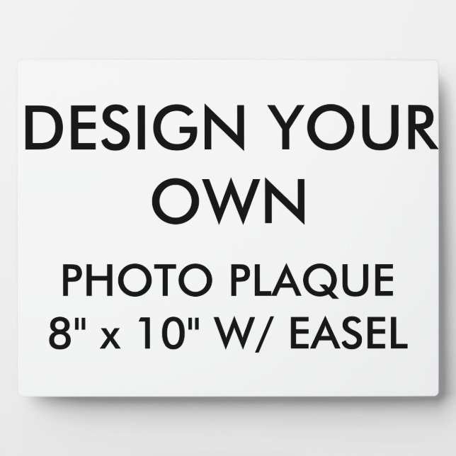 Custom Personalisiert Large 10" x 8" Foto Plaque Fotoplatte (Vorderseite)
