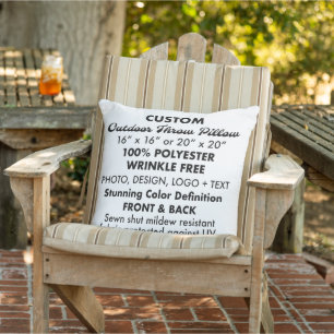 Custom Personalisiert Large Outdoor Throw Kissen 2