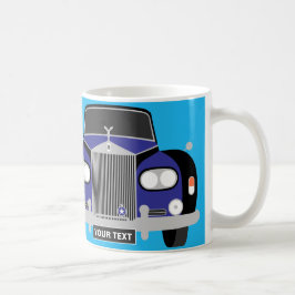 CUSTOM PERSONALISIERT LUXURY BLUE LIMOUSINE AUTO KAFFEETASSE