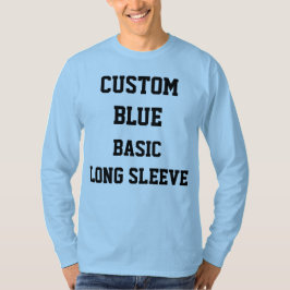 Custom Personalisiert Mens BUE LONG SLEEVE T - SHI T-Shirt