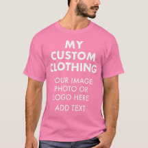 Custom Personalisiert MEN's HET PINK T - SHIRT