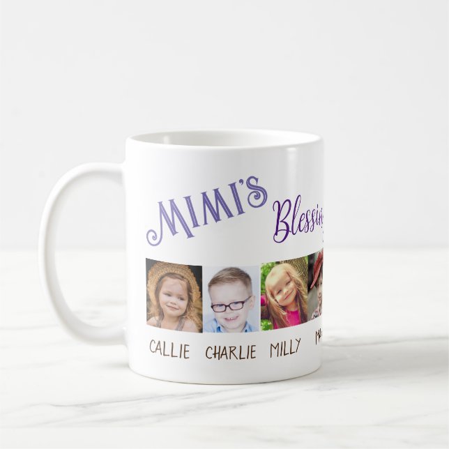 Custom Personalisiert Mimis Segen Foto Oma Kaffeetasse (Links)