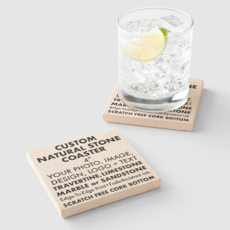 Custom Personalisiert Natural Sandstone Untersetze Steinuntersetzer