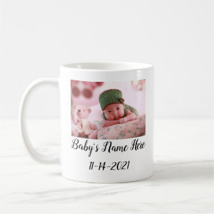 Custom Personalisiert New Baby Foto Coffee Tasse