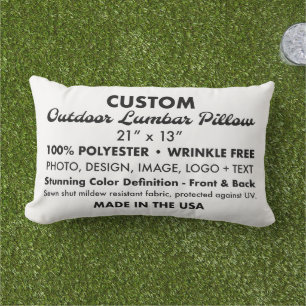 Custom Personalisiert Outdoor Lumbalkissen 21" Kissen Für Draußen