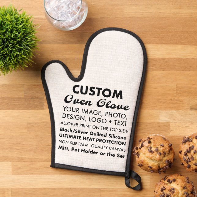 Custom Personalisiert Oven Glove / Ofenhandschuh (Oben unten)