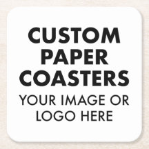 Custom personalisiert PAPER UNTERSETZER (6 SQUARE)