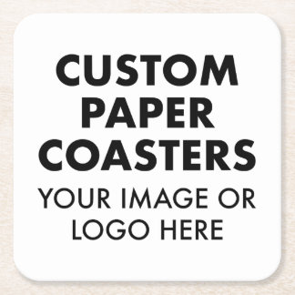 Custom personalisiert PAPER UNTERSETZER (6 SQUARE)