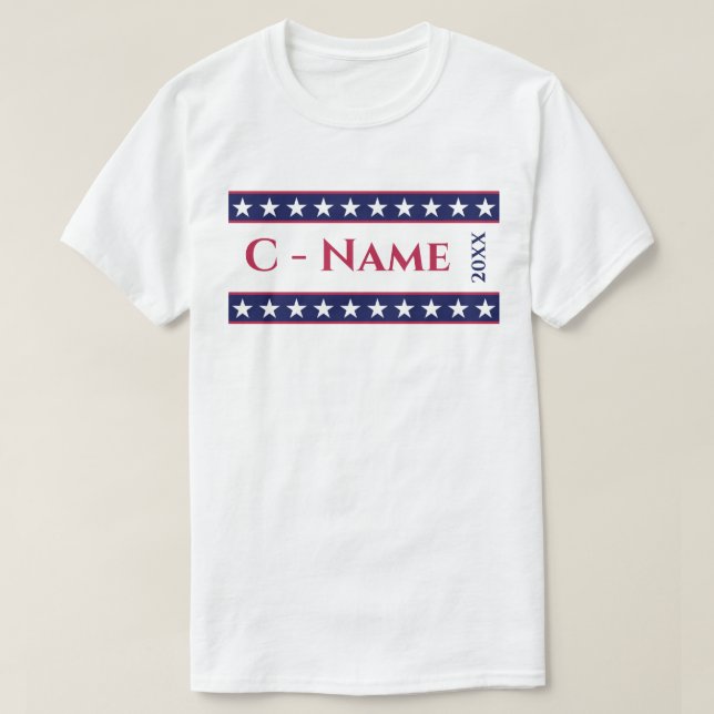 Custom Personalisiert Presidential Election Campai T-Shirt (Design vorne)