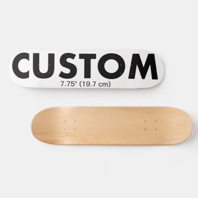 Custom Personalisiert Skateboard Deck 7,75" (19,7  (Personalized custom Skateboard Deck 7.75 inch (19.7 cm))