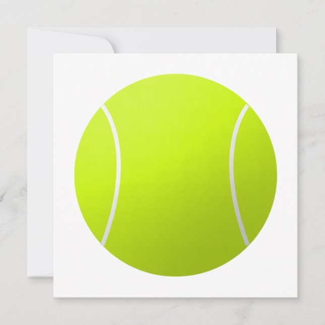 Custom Personalisiert Text Tennis Ball Square Part Einladung (Vorderseite)