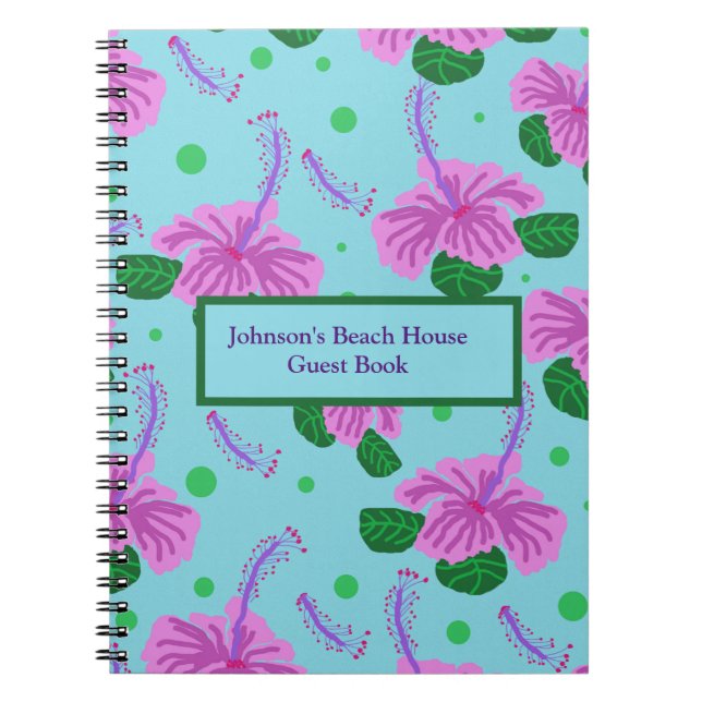 Custom Personalisiert Tropical Notebook Journal Notizblock (Vorderseite)