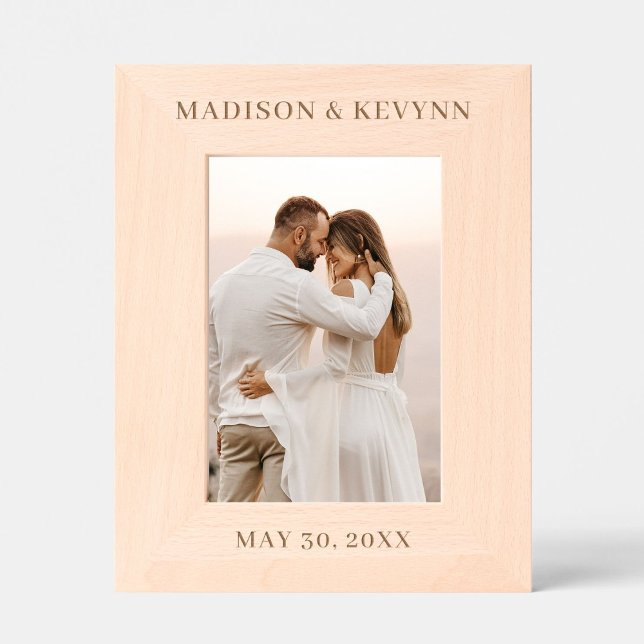 Custom Personalisiert Wedding Foto Geätzte Rahmen (Von Creator hochgeladen)